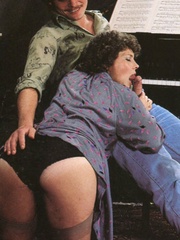 Two hairy hot retro babes love fucking a - XXX Dessert - Picture 7