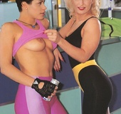 Two retro babes fucked in the ass by a horny dude&hellip;