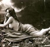 Very pretty vintage girls posing topless in the&hellip;