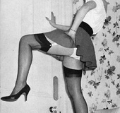 Vintage daring chicks wearing high heels in the&hellip;