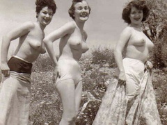 Some real vintage hairy outdoor girls - XXX Dessert - Picture 1