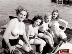 Some real vintage hairy outdoor girls - XXX Dessert - Picture 3