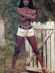 Hairy pussy retro black babe seductively - XXX Dessert - Picture 3