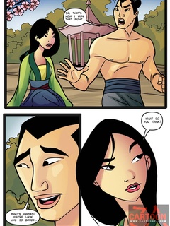 Mulan and Shang in hot sucking action as - Cartoon Sex - Picture 1