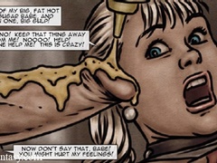 Ponytailed blonde in a collar and chain - Cartoon Sex - Picture 3