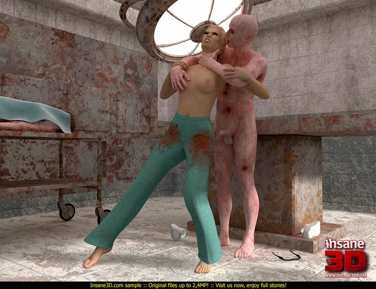 Naked Death Porn - Naked dead body strikes a ponytailed blonde - Cartoon Sex - Picture 2