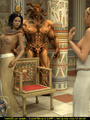 Bodacious Egyptian goddess watching a - Picture 1
