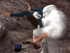 Horny Bigfoot handling variously sexy - Cartoon Sex - Picture 1