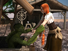 Very hot ginger country girl with long plaits - Cartoon Sex - Picture 1