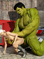 Angry Hulk humped a beautiful blondie in - Picture 4