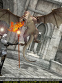 Huge 3D dragon with fire in his mouth - Picture 1