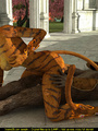 Hot fucking scene of 3D toon tiger-woman - Picture 4