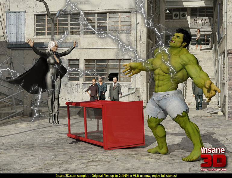 Angry Hulk banged roughly blonde hottie in - Cartoon Sex - Picture 2