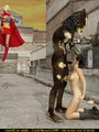 Ugly monster having fun with Supergirl - Picture 2
