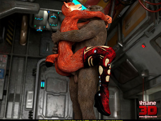 Furry red creature with short tail and hairy - Cartoon Sex - Picture 3