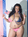 Big fat black babe displays her big body - Picture 1