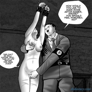 Horny Nazi slaps a blondie and sticks - BDSM Art Collection - Pic 2