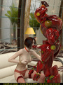 Red robot fucks a short haired bitch and - Picture 1