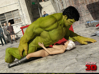 Well hung Hulk fucks a blonde whore in the - Cartoon Sex - Picture 2
