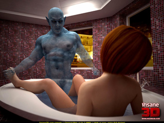 Well hung ghost is ready to fuck a redhead - Cartoon Sex - Picture 1