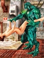 Green monster fucks his human slave so - Picture 4