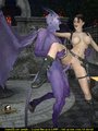 Lara Croft sucks a big purple dick and - Picture 4