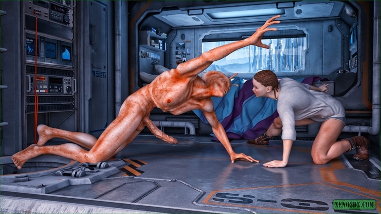 Well endowed alien giving so much joy to his - Cartoon Sex - Picture 1