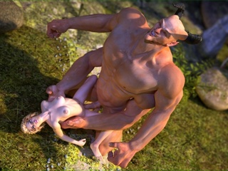 Giant devilish creature fucking a small - Cartoon Sex - Picture 4