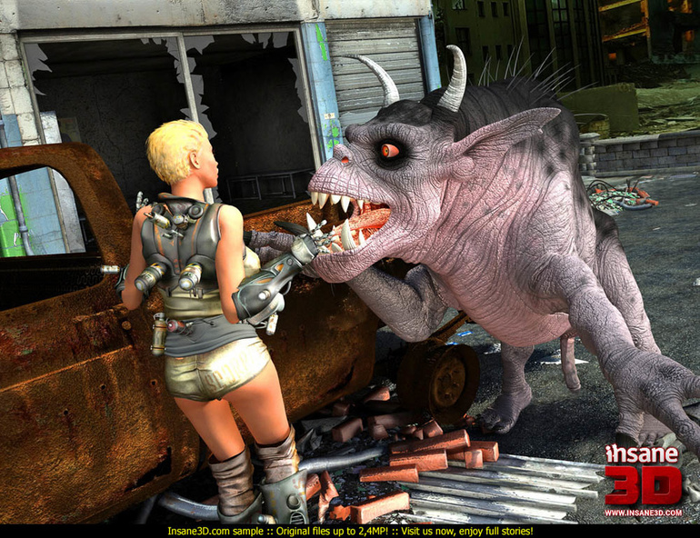 Horny creature is ready to destroy this fine - Cartoon Sex - Picture 1