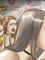 Crying girls licking off the jizz from - Picture 2