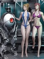 Bikini-clad space slaves flirting with - Picture 1