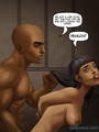 Interracial space rape with a tanned - Picture 1