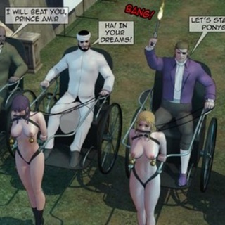 An actual chariots race with naked - BDSM Art Collection - Pic 4
