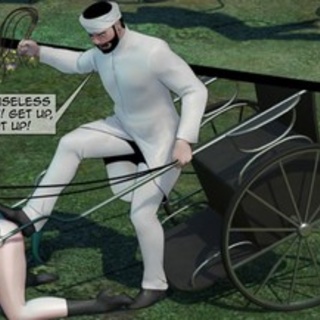 Humiliating chariots race ends with - BDSM Art Collection - Pic 1