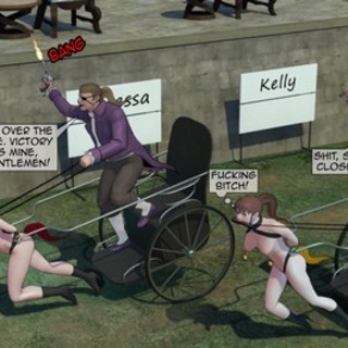 Humiliating chariots race ends with - BDSM Art Collection - Pic 2