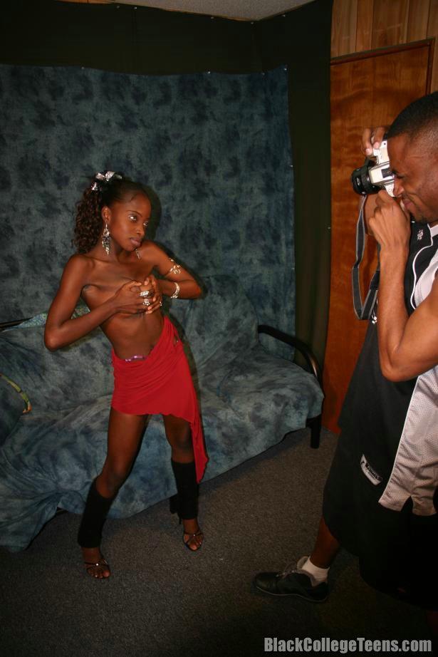 Hot black teen Bunny seduced a black camera - XXX Dessert - Picture 5