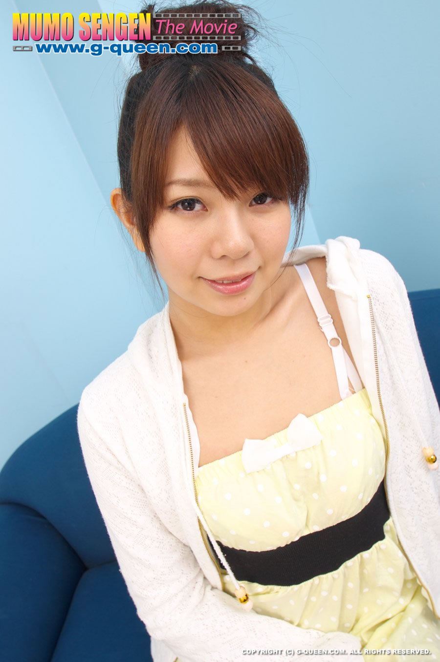 Petite Asian girl with a topknot showing off her love holes - XXXonXXX - Pic 1