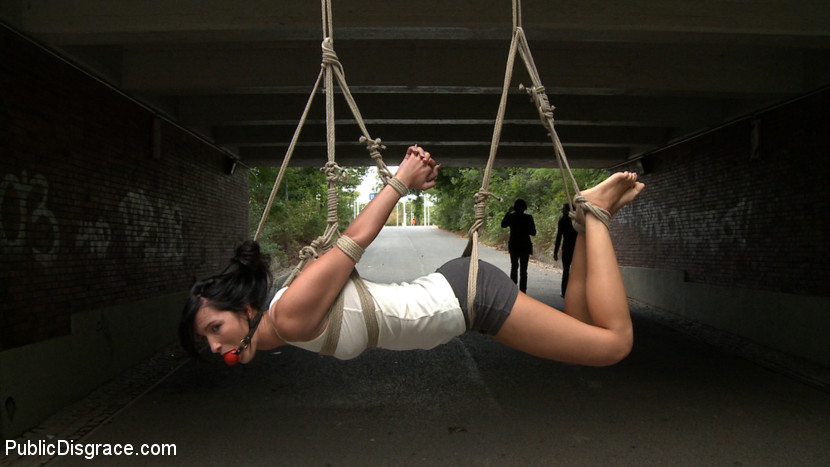 Poor slave chick in suspension bondage gets - XXX Dessert - Picture 2