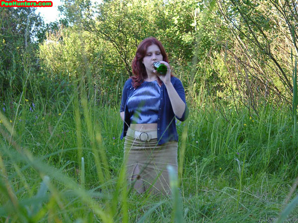 Spying on peeing redhair chubby teen - XXXonXXX - Pic 3