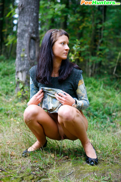 Nasty teen doing water sports in the forest glade - XXXonXXX - Pic 11