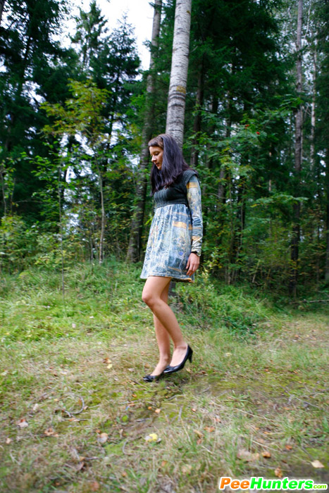 Nasty teen doing water sports in the forest glade - XXXonXXX - Pic 14