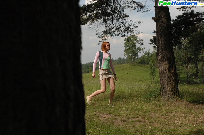 Kinky young pisser gets all naked in the woods - XXXonXXX - Pic 2