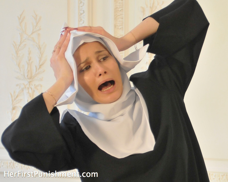 Naughty nun gets spanked bad for getting ca - XXX Dessert - Picture 2