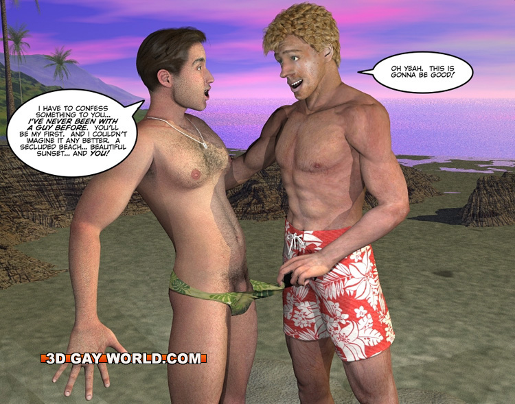 Exciting Ending To A Day On The Beach With Two Men Soothing Each Other Cartoontube Xxx