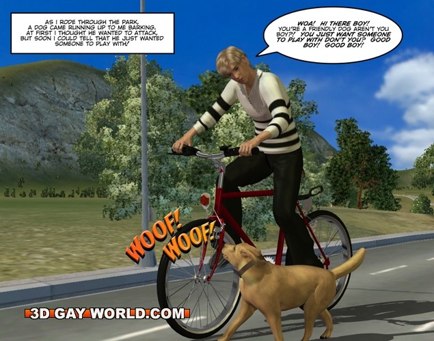 Dog Gay Cartoon Porn - Simple walk in the park becomes a spicy encounter with a ...