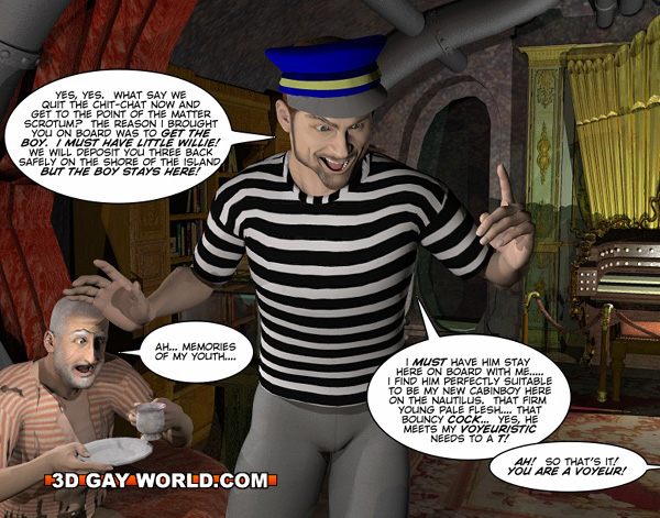Captain Nemo likes it doggy style in gay cartoons. - Picture 5