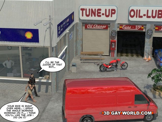Gay fuck in the parking lot on free sex cartoons. - Picture 1