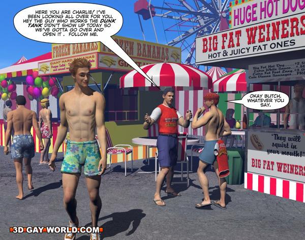 Gay male cartoons having fun at the carnival. Tags: - Picture 11