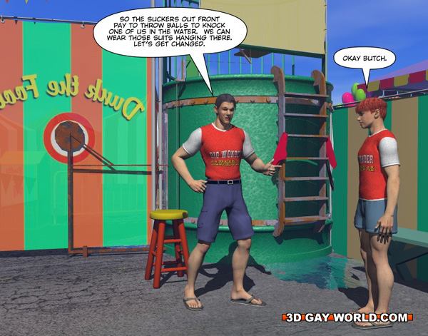 Gay male cartoons having fun at the carnival. Tags: - Picture 13