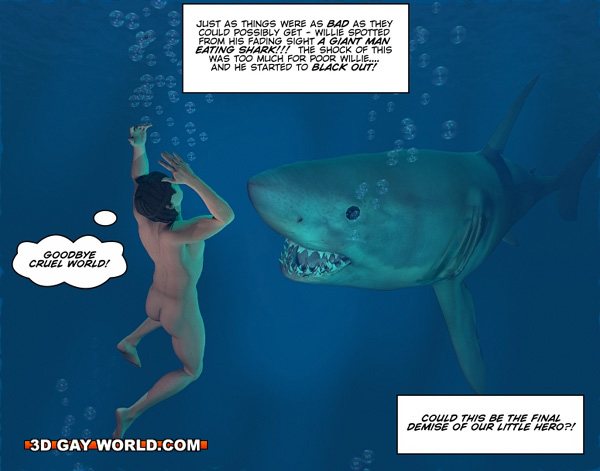 Great White Shark Sex Porn - One good gay fuck at the sea in free sex - Silver Cartoon ...